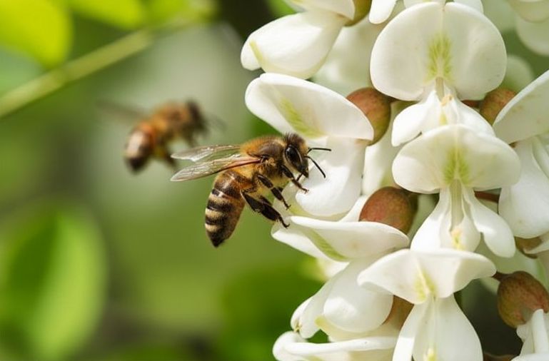 akátovník včela min